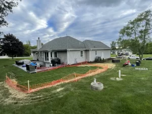 Local landscaping contractor in Dousman, WI providing lawn maintenance, shrub trimming, and seasonal cleanups